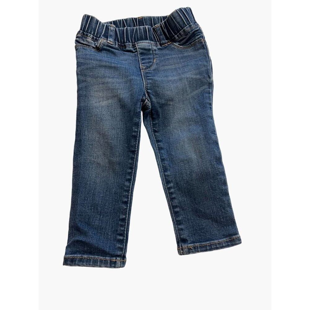 GAP Denim Jeans Infant Size 18-24 months Medium Wash Distressed Excellent very g